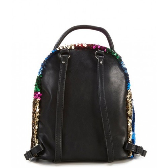 Betsey Johnson Sequence Rainbow Mini Backpack - Picture 2 of 2
